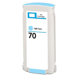tinta compatible hp 70 cian light