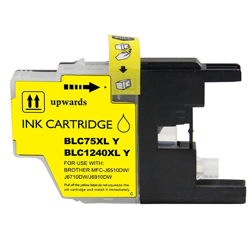 tinta compatible brother lc1240 lc1220 amarillo