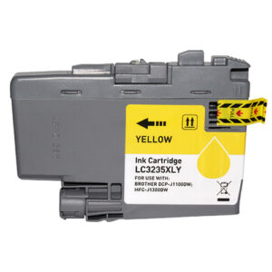tinta compatible brother lc3235 lc3233 amarillo