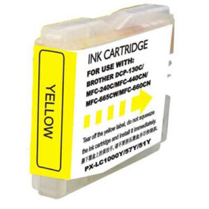 tinta compatible brother lc970 lc1000 amarillo