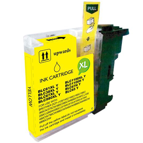 tinta compatible brother lc980 lc1100 amarillo