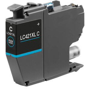 tinta compatible brother LC421XL cian
