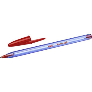Bic boligrafo cristal soft rojo