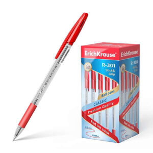 Erichkrause R 301 StickGrip Boligrafo de Bola Punta 1.0mm rojo