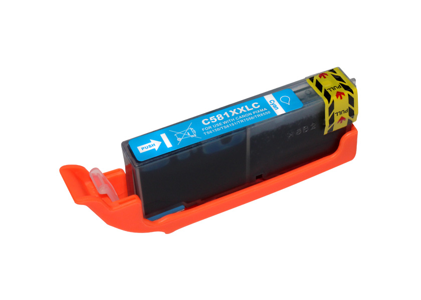 tinta compatible canon CLI581XXL cian