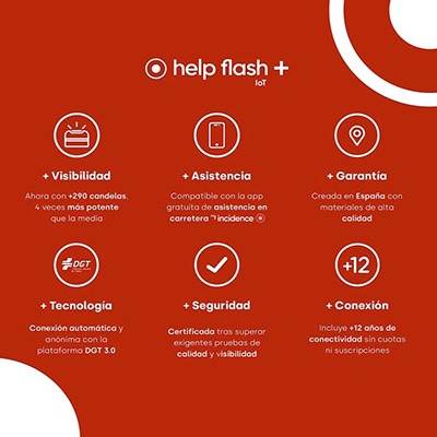 Help Flash Iot+ Baliza De Señalizacion De Emergencia V16 5