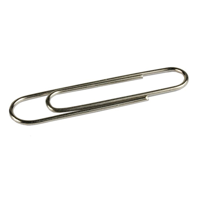 Milan Caja De 100 Clips Niquelados 43mm 1