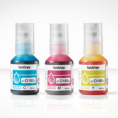 Tinta Original Brother Btd180clval Cian Magenta Amarillo 1
