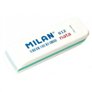 Milan goma de borrar biselada 612 nata