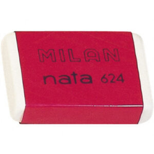 Milan goma de borrar rectangular 624 nata