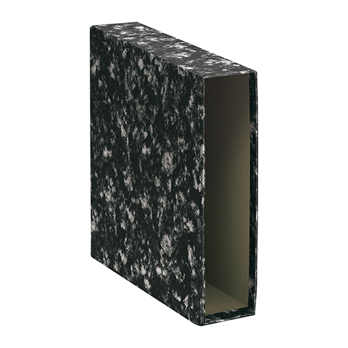 funda archivador palanca dohe A4 negro jaspeado