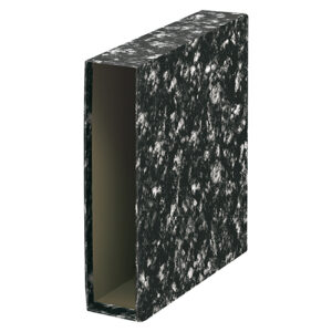 funda archivador palanca dohe folio negro jaspeado