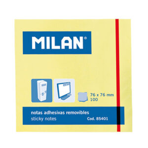 notas adhesivas milan 75 75 amarillo claro