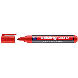 rotulador edding 300 rojo